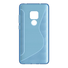 Gigapack Huawei Mate 20 szilikon telefonvédő (S-line, karbon minta, kék) tok és táska
