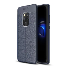 Gigapack Huawei Mate 20 Szilikon Tok - Sötétkék/Varrás minta tok és táska