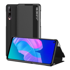 Gigapack Huawei P40 Lite E / Y7p tok álló (Flip, oldalra nyíló, hívószámkijelzés) fekete tok és táska