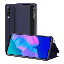 Gigapack Huawei P40 Lite E / Y7p tok álló (Flip, oldalra nyíló, hívószámkijelzés) sötétkék tok és táska