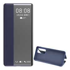 Gigapack Huawei P40 tok álló (Flip, oldalra nyíló, hívószámkijelzés, Window) sötétkék tok és táska