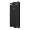 Gigapack Huawei P9 Lite (2017) Szilikon telefonvédő (légpárnás sarok, szálcsiszolt, karbon minta, fekete)