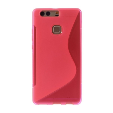 Gigapack Huawei P9+ szilikon telefonvédő (S-line, rózsaszín) tok és táska
