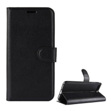 Gigapack Huawei Y6 (2018) tok álló (Flip, oldalra nyíló, prémium) fekete tok és táska