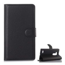 Gigapack LG G4S Beat (H735) tok álló (Flip, oldalra nyíló, prémium) fekete tok és táska