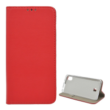 Gigapack LG K20 2019 (LMX120) tok álló (Flip, oldalra nyíló, rombusz minta) piros tok és táska