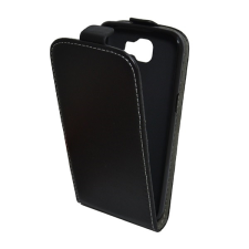 Gigapack LG K4 (K120e) tok álló (Flip, lefelé nyíló, szilikon tartó) fekete tok és táska