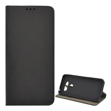 Gigapack LG K50S (LMX520EM) tok álló (Flip, oldalra nyíló, rombusz minta) fekete tok és táska