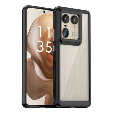 Gigapack Motorola Edge 50 Ultra Szilikon telefonvédő (ütésállóság, átlátszó hátlap) FEKETE tok és táska