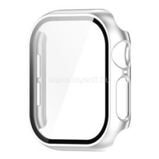 Gigapack Műanyag keret (BUMPER, ütésállóság + kijelzővédő üveg) EZÜST (GP-162658) okosóra kellék