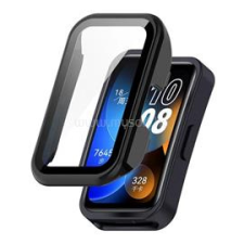 Gigapack Műanyag keret (BUMPER, ütésállóság + kijelzővédő üveg) FEKETE (GP-150403) okosóra kellék