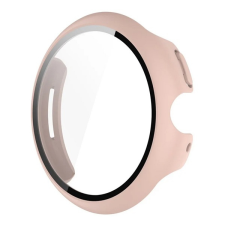 Gigapack Műanyag keret (BUMPER, ütésállóság + kijelzővédő üveg) RÓZSASZÍN Google Pixel Watch 3 41mm mobiltelefon kellék