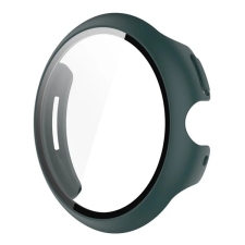 Gigapack Műanyag keret (BUMPER, ütésállóság + kijelzővédő üveg) SÖTÉTZÖLD Google Pixel Watch 3 41mm mobiltelefon kellék