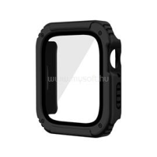 Gigapack Műanyag keret (ütésálló + kijelzővédő üveg) FEKETE (GP-125020) okosóra kellék