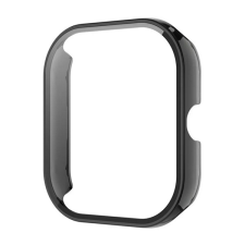 Gigapack Műanyag keret (ütésálló + kijelzővédő üveg) FEKETE Xiaomi Redmi Watch 4 okosóra kellék