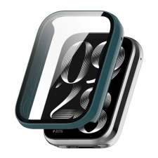 Gigapack Műanyag keret (ütésálló + kijelzővédő üveg) SÖTÉTZÖLD Xiaomi Smart Band 8 Pro okosóra kellék