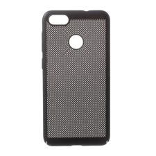 Gigapack Műanyag telefonvédő (gumírozott, lyukacsos minta) FEKETE [Huawei P9 Lite Mini] (5996457750313) tok és táska