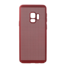 Gigapack Műanyag telefonvédő (gumírozott, lyukacsos minta) PIROS [Samsung Galaxy S9 (SM-G960)] (5996457749515) tok és táska