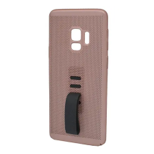 Gigapack Műanyag telefonvédő (gumírozott, lyukacsos, ujjra húzható szilikon) ROZÉARANY tok és táska