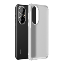 Gigapack műanyag telefonvédő (közepesen ütésálló, Huawei P50 szilikon keret, matt) átlátszó tok és táska
