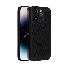 Gigapack Műanyag telefonvédő (légáteresztő, lyukacsos, kameravédő) FEKETE Apple iPhone 16e tok és táska