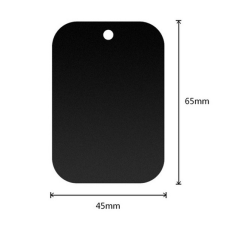 Gigapack Öntapadós fémlap (mágneses autós tartóhoz ideális, négyzet alakú) FEKETE (5996457867875) mobiltelefon kellék