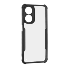 Gigapack Oppo A78 4G szilikon telefonvédő (ütésállóság, légpárnás sarok, akril hátlap, kameravédő) fekete tok és táska