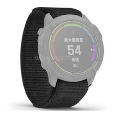 Gigapack Pótszíj (egyedi méret, 20mm, nylon, tépőzáras, légáteresztő) FEKETE (GP-149258) okosóra kellék