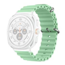 Gigapack Pótszíj (egyedi méret, szilikon, állítható, hullám) VILÁGOSZÖLD (GP-163497) okosóra kellék