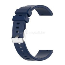 Gigapack Pótszíj (univerzális, 20mm, szilikon, dupla bújtató) SÖTÉTKÉK (GP-108354) okosóra kellék