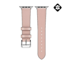 Gigapack Pótszíj (univerzális, 20mm, valódi bőr, levarrt szél) rózsaszín gp-155181 okosóra kellék