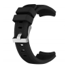Gigapack Pótszíj (univerzális, 22 mm, szilikon, állítható, csíkos minta) FEKETE Huawei Watch GT Active, Huawei Watch 2 Classic, Huawei Watch, Huawei Watch 2, Samsung Galaxy Watch 46mm (SM-R800N), Samsun