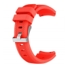 Gigapack Pótszíj (univerzális, 22 mm, szilikon, állítható, csíkos minta) PIROS [Honor Watch GS 3] (5996457882052)
