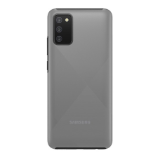 Gigapack Samsung Galaxy A02s (SM-A025F) műanyag telefonvédő (gumírozott) átlátszó tok és táska
