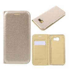 Gigapack Samsung Galaxy A3 (2017) SM-A320F tok álló (Flip, oldalra nyíló) arany tok és táska
