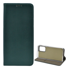 Gigapack Samsung Galaxy A52s (SM-A528) tok álló (Flip, oldalra nyíló) sötétzöld tok és táska