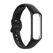 Gigapack Samsung Galaxy Fit 2 (SM-R220) pótszíj (egyedi méret, szilikon, állítható) fekete okosóra kellék