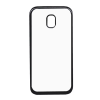 Gigapack Samsung Galaxy J3 (2017) Szilikon Tok - Átlátszó/Fekete keret