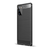 Gigapack Samsung Galaxy Note 20 (SM-N981F) szilikon telefonvédő (közepesen ütésálló, szálcsiszolt, karbon minta) fekete
