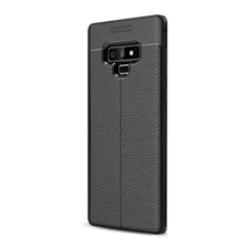 Gigapack Samsung Galaxy Note 9 Szilikon telefonvédő (bőr hatású, varrás minta, fekete) tok és táska