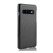 Gigapack Samsung Galaxy S10 műanyag telefonvédő (bőr hatású, fekete) tok és táska