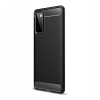 Gigapack Samsung Galaxy S20 FE (SM-G780) szilikon telefonvédő (közepesen ütésálló, szálcsiszolt, karbon minta) fekete