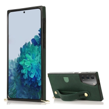 Gigapack Samsung Galaxy S21 Plus (SM-G996) szilikon telefonvédő (közepesen ütésálló) sötétzöld tok és táska