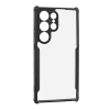 Gigapack Samsung Galaxy S25 Ultra (SM-S938) szilikon védő (ütésálló, légpárnás sarok, akril hátlap, kameravédő) fekete