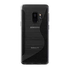 Gigapack Samsung Galaxy S9 szilikon telefonvédő (S-line, karbon minta, átlátszó) tok és táska
