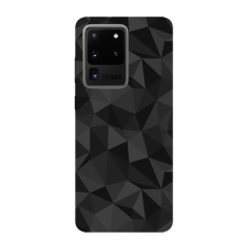 Gigapack Szilikon telefonvédő (3D, gyémánt minta) FEKETE [Samsung Galaxy S20 Ultra 5G (SM-G988B)] tok és táska