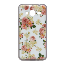 Gigapack Szilikon telefonvédő (fényes keret, rózsa) FEHÉR tok és táska