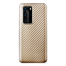 Gigapack Szilikon telefonvédő (karbon minta) ARANY [Huawei P40 Pro 5G] (5996457979707) tok és táska