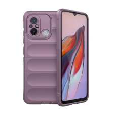 Gigapack Szilikon telefonvédő (közepesen ütésálló, kamera védelem, 3D minta) LILA Xiaomi Redmi 12C tok és táska