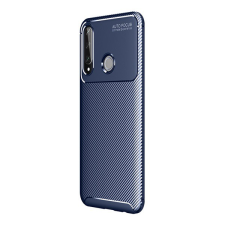 Gigapack Szilikon telefonvédő (közepesen ütésálló, légpárnás sarok, karbon minta) SÖTÉTKÉK [Huawei Y6p] (5996457980017) tok és táska